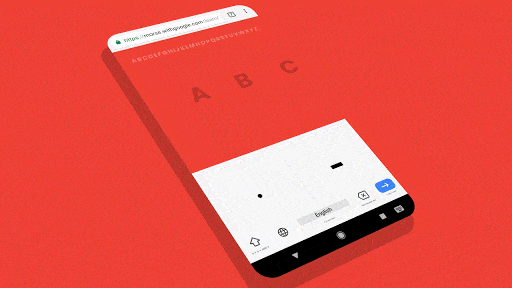 Learning Morse Code with Google's Typing Trainer